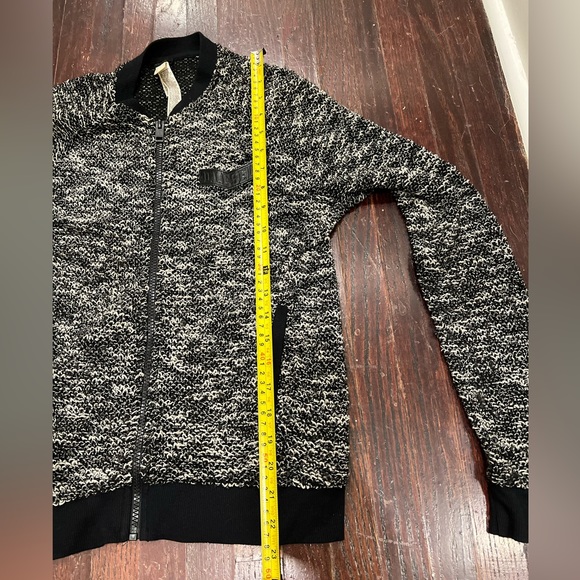 Diesel grey,black,white knit zip up sweater - Picture 11 of 12